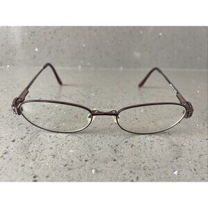 Easy Clip Q4047 50-17-135 80 Purple Metal Full Rim Eyeglasses Frames ONLY Full